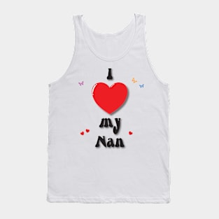 I love my nan doodle hand drawn design Tank Top